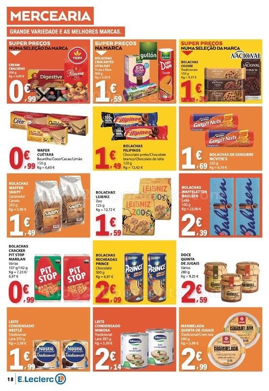 Antevisão Folheto E-LECLERC Promoções de 23 a 29 julho